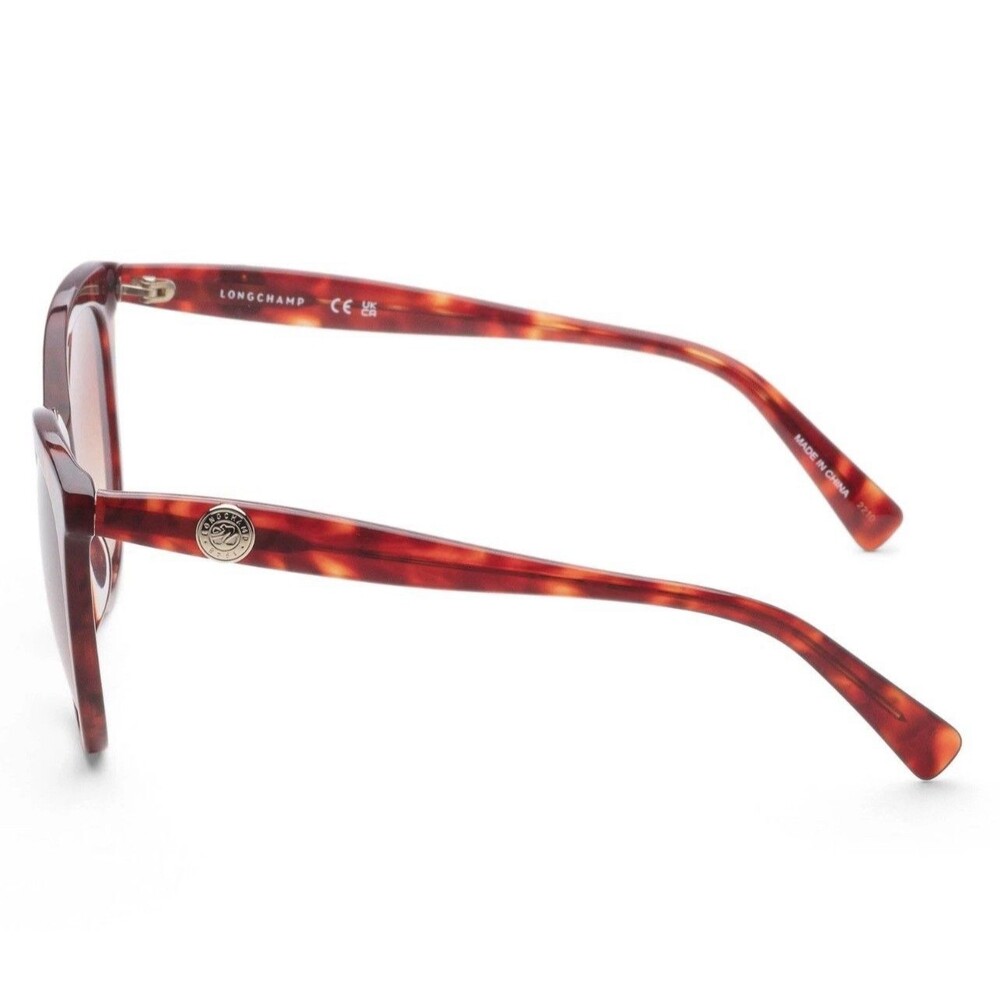 LONGCHAMP LO731S-640 Sunglasses Red HAVANA Authentic New 54-19-145 With Case - Picture 10 of 11